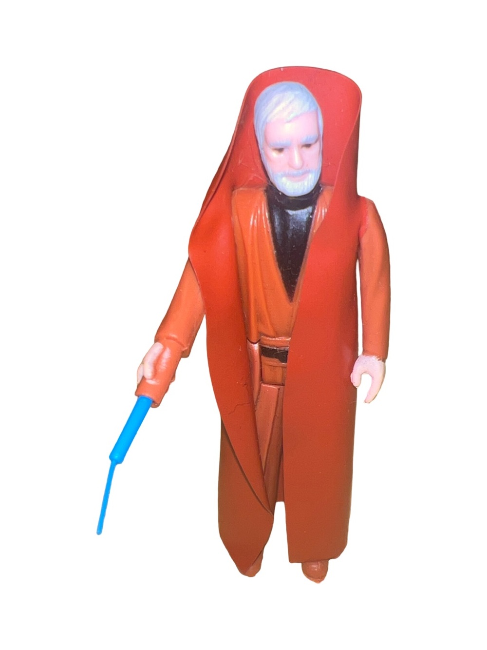 Vintage 1977 Star Wars Kenner Obi-Wan Kenobi Grey Hair Complete Figure Original